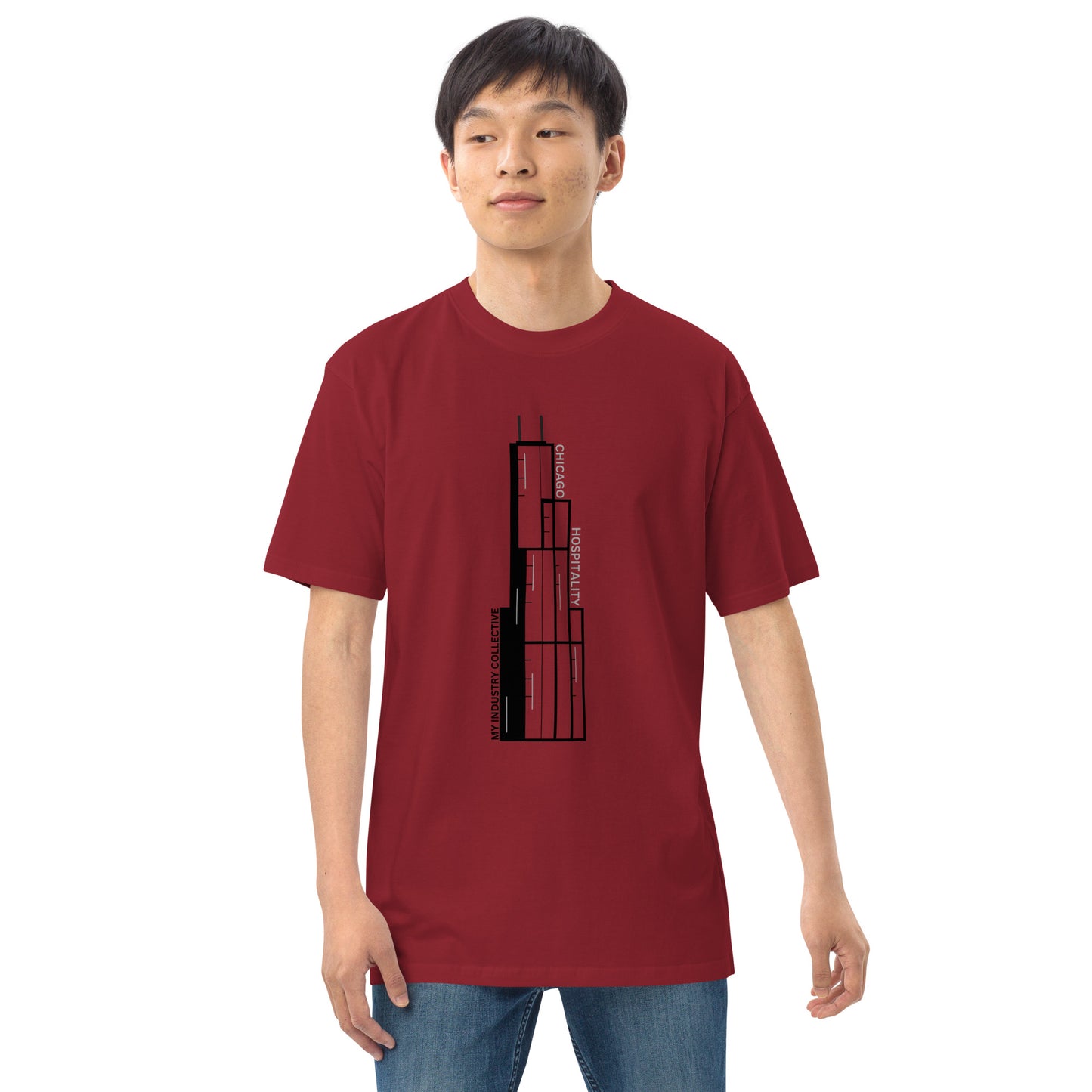 Skyscraper Men’s premium heavyweight tee