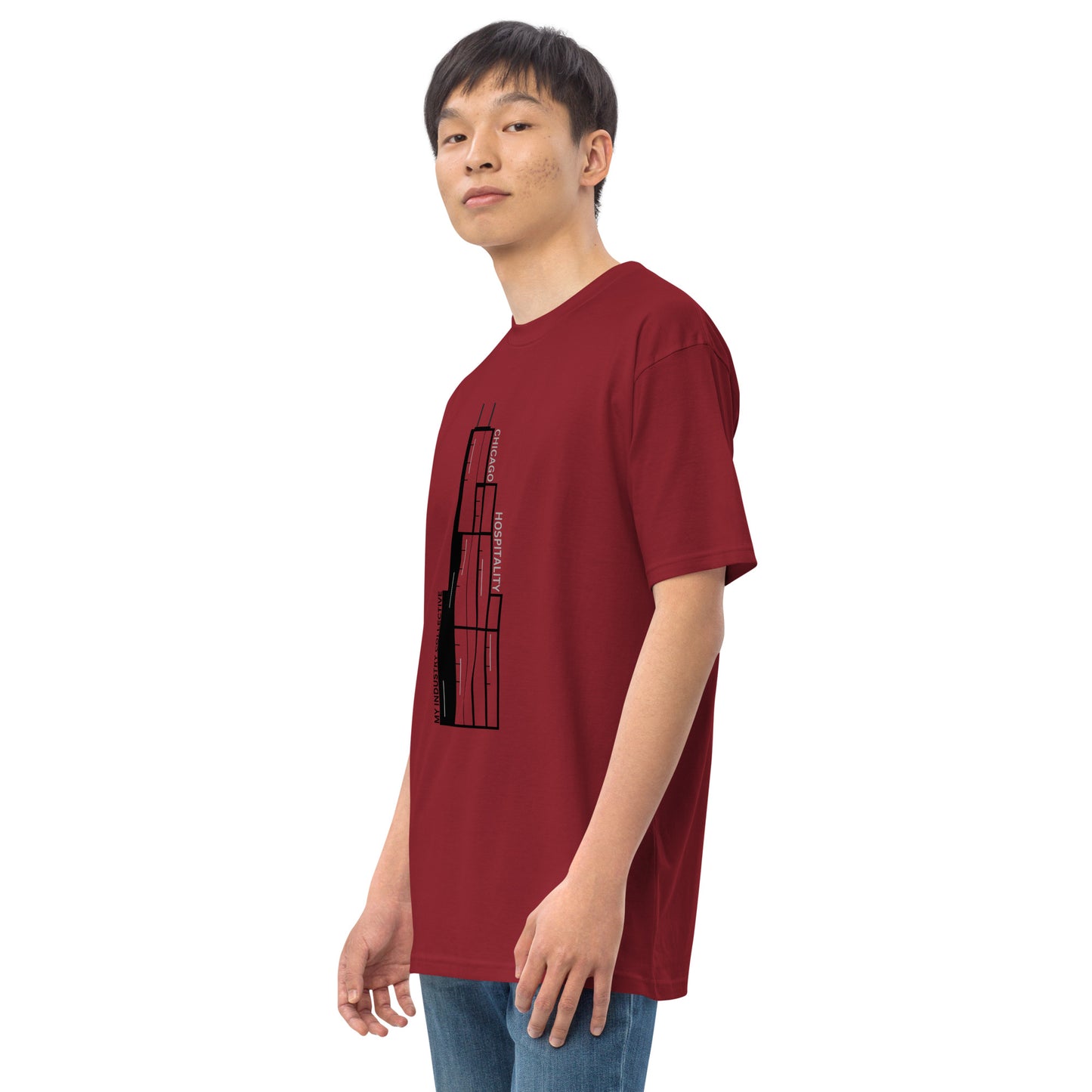 Skyscraper Men’s premium heavyweight tee