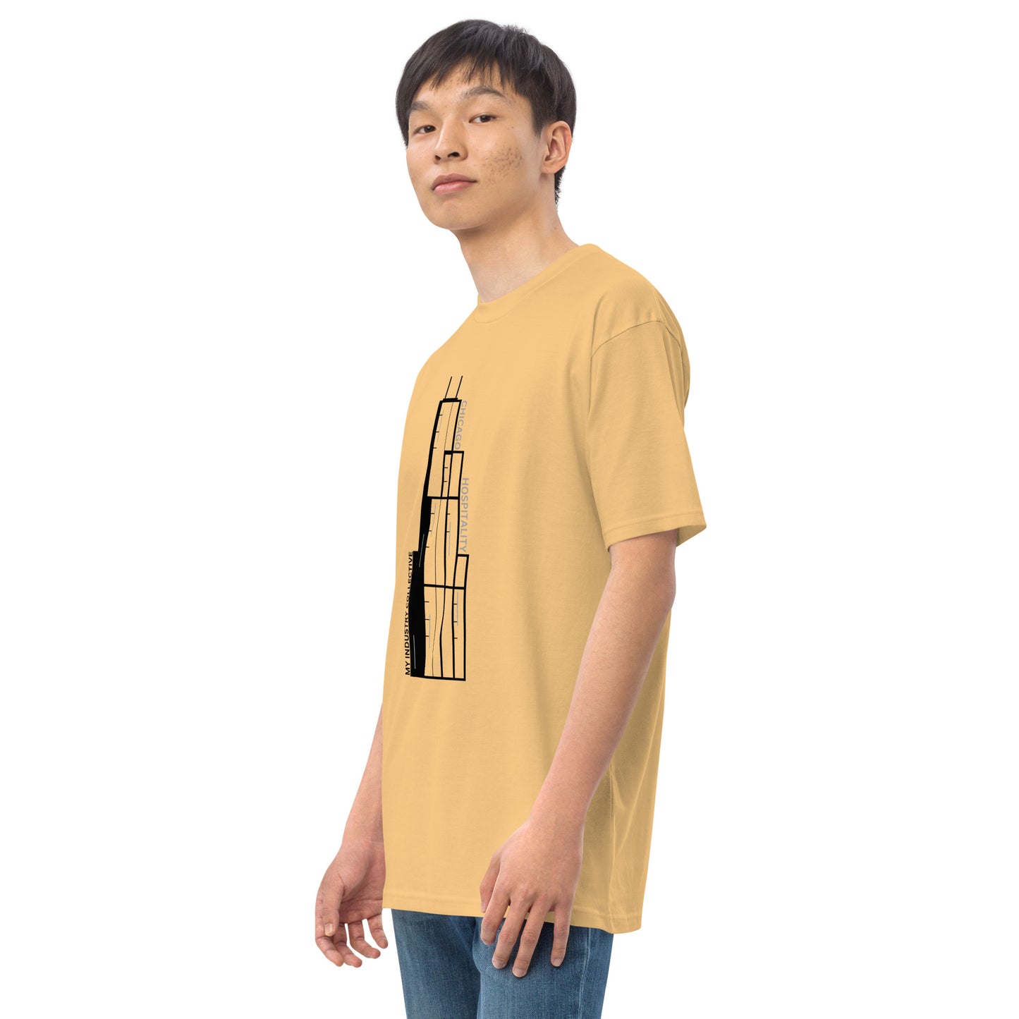 Skyscraper Men’s premium heavyweight tee