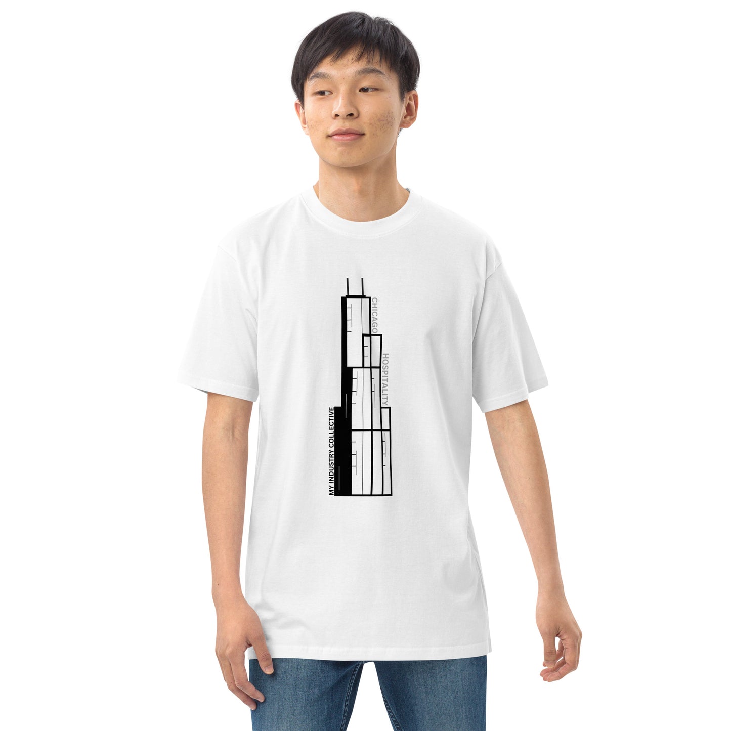 Skyscraper Men’s premium heavyweight tee