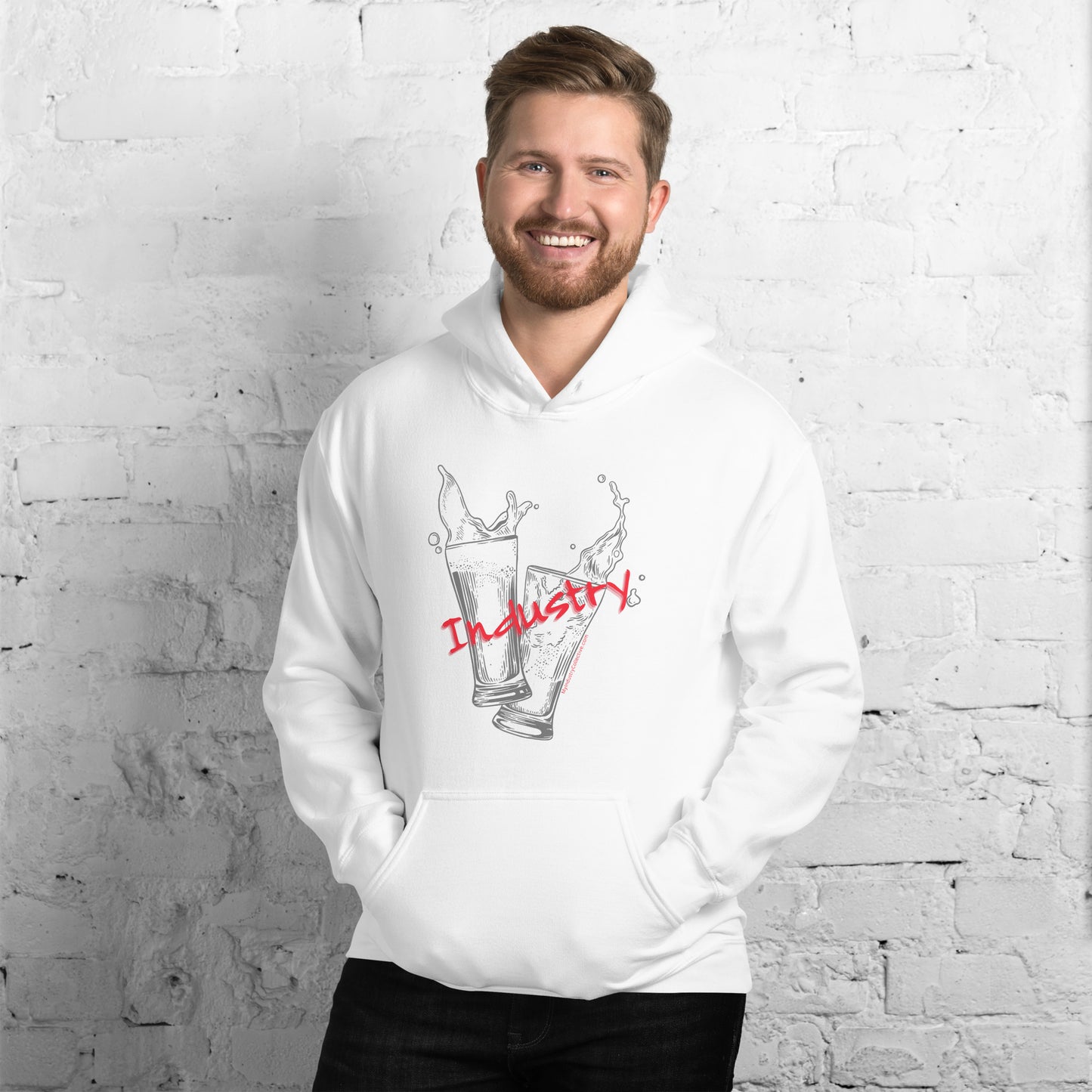 Industry Red Unisex Hoodie